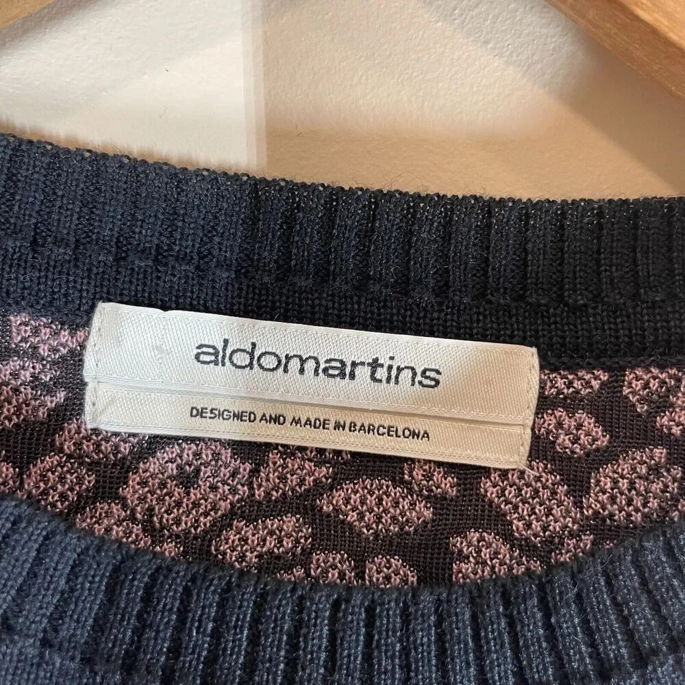 Aldomartins Montage Knit Pullover Sweater Size M *READ‎ Long Sleeve Crew Neck - Picture 2 of 10